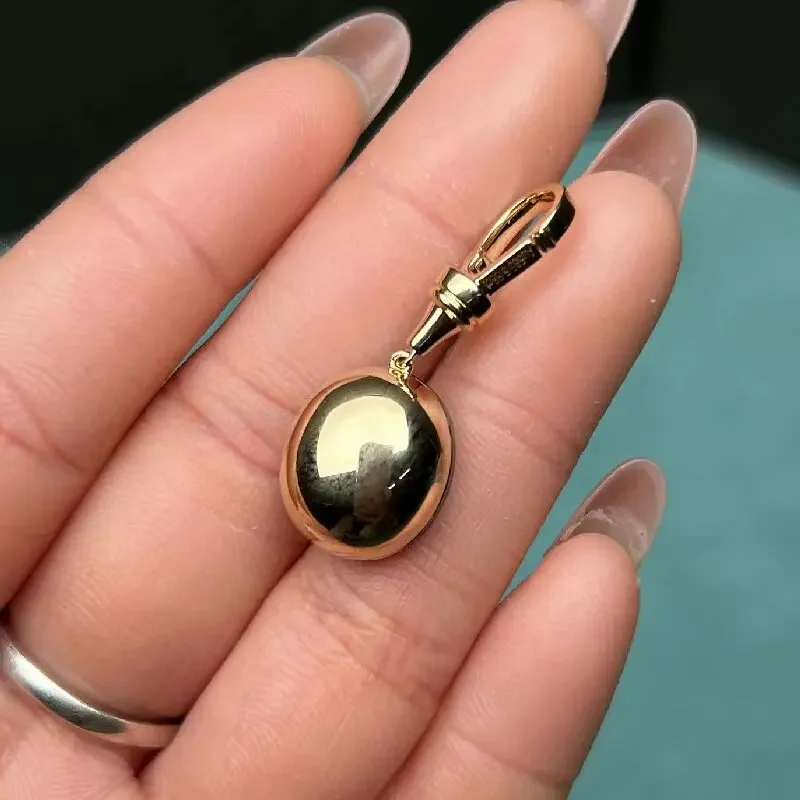 Pirmiana Customized 14k Yellow Gold 5.88ct Lab Grown Emerald Pendant for Women Party Gift