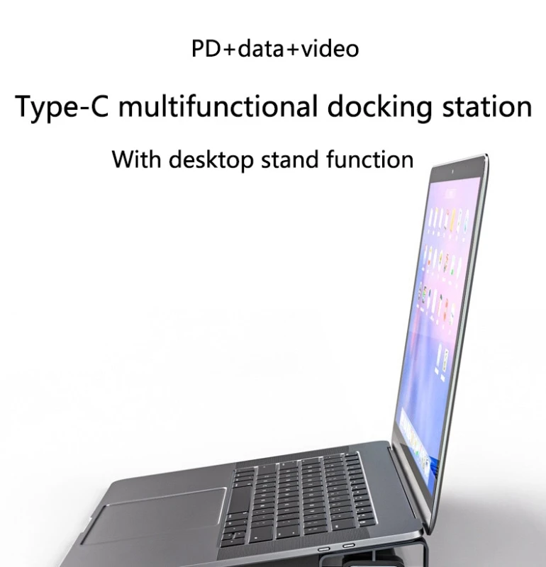 Hub USB tipo 9 en 1, USB 3,0, Compatible con Rj45, divisor rápido PD soporte para PC