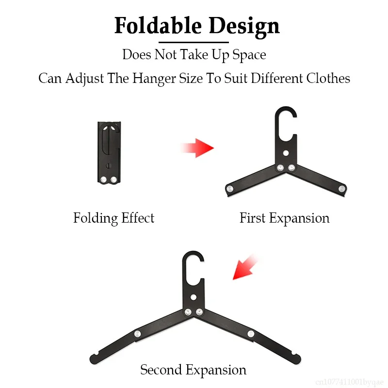 Folding Clothes Hanger Portable Travel Outdoor Camping Clothes Drying Rack Hooks Coat Hang Stand for Camping Equipment Holder