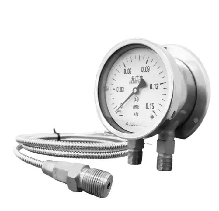 

DIA100mm threaded stainless steel differential pressure gauge