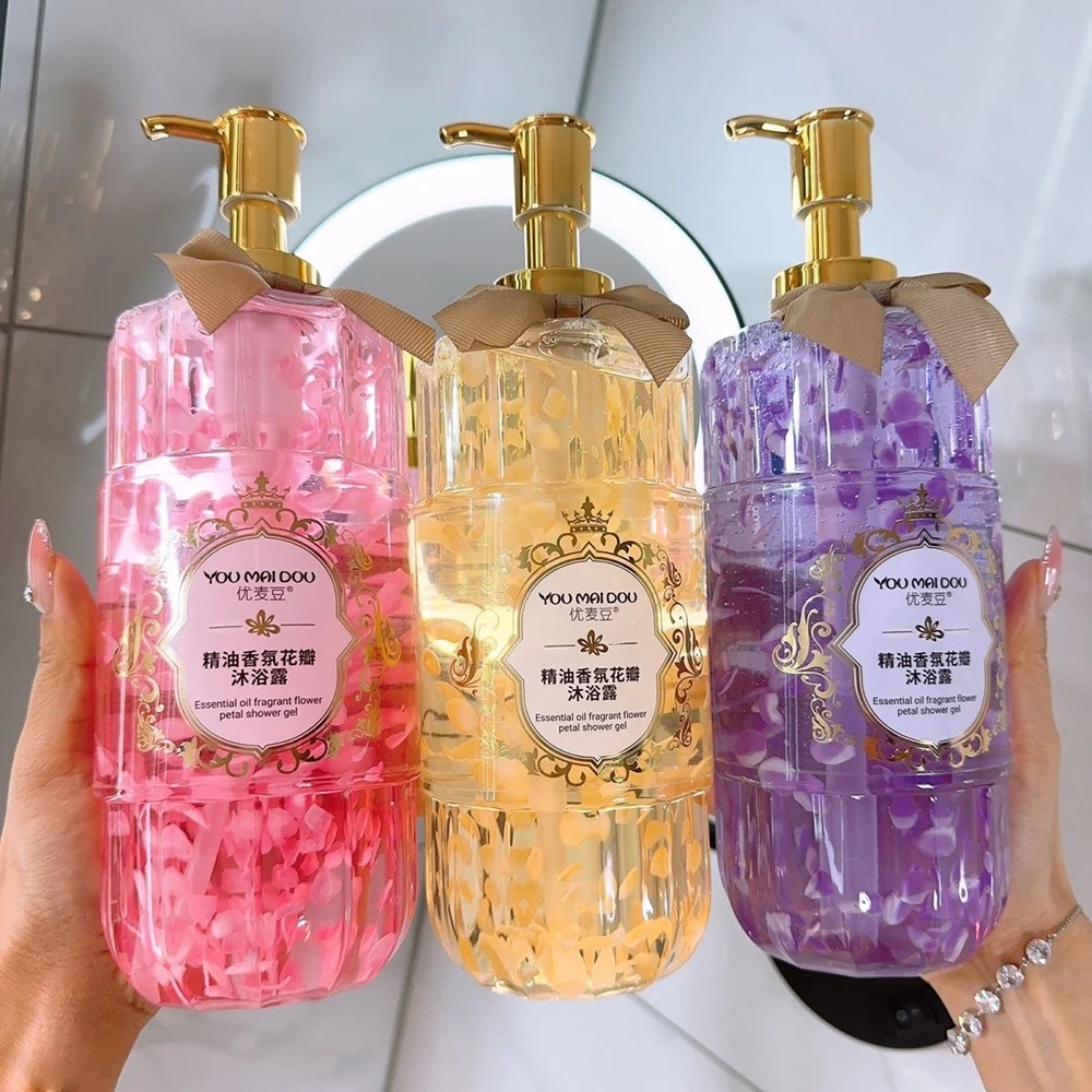 

Essential Oil Skin Rejuvenation Shower Gel Hydrating Remove Mites Body Bath Wash Oil Control Dandruff Shampoo Hair Care Mask