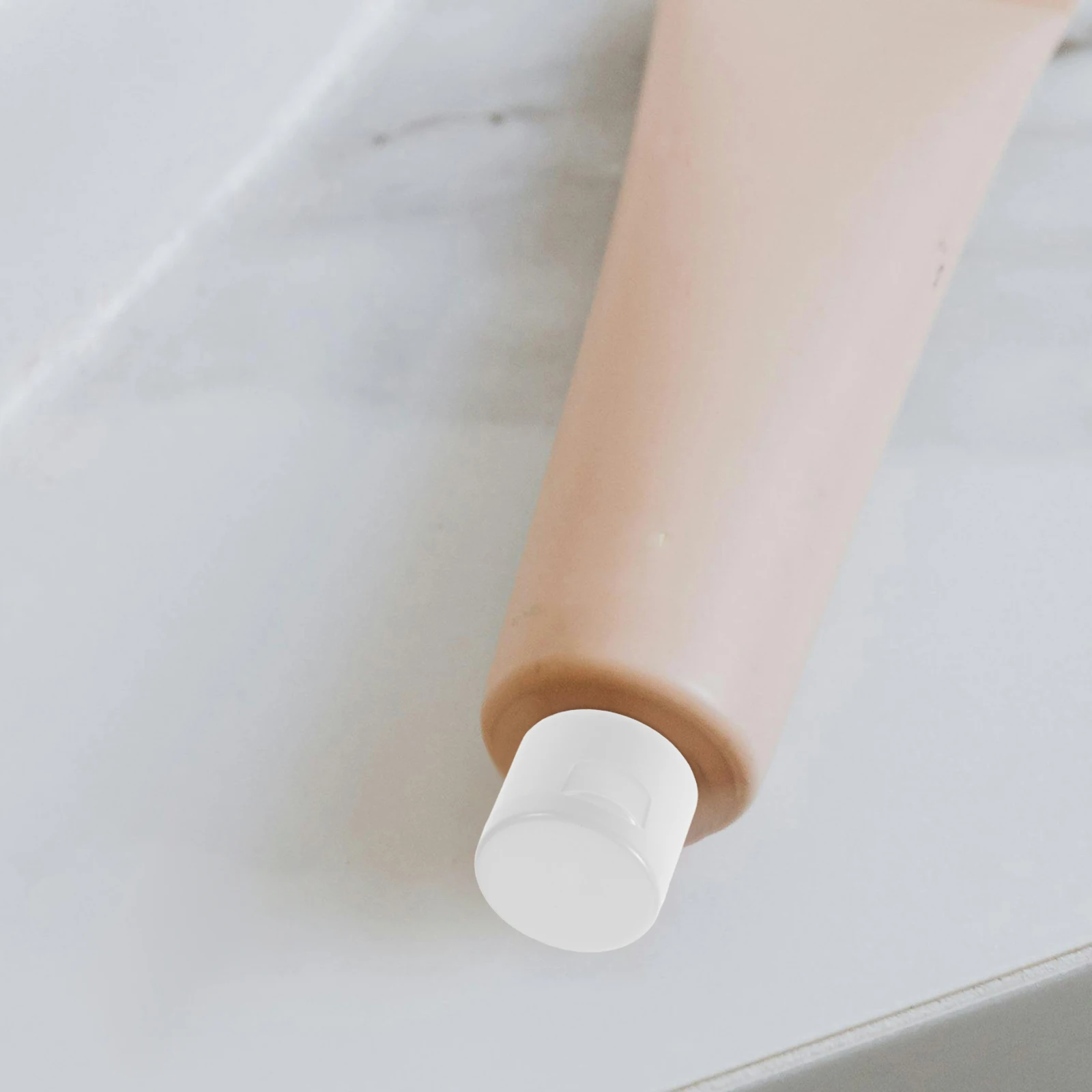 

50Pcs Dispensing Bottle Caps White Flip Top Refillable Squeeze Bottle Caps for Toothpaste Hand Cream