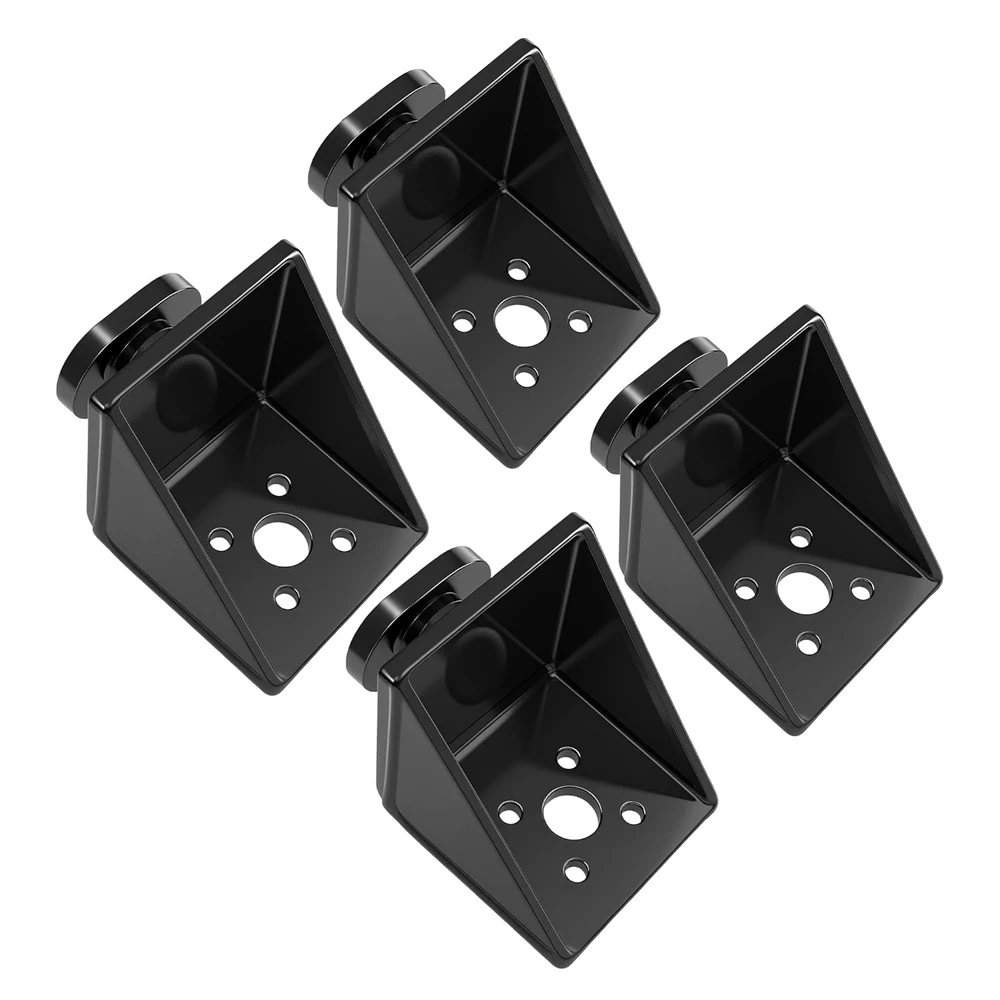 4 Pcs Full Bevel Shipping Container Anchors Heavy Duty Steel Side Twist Locks & Tie Downs Super Triangle Design