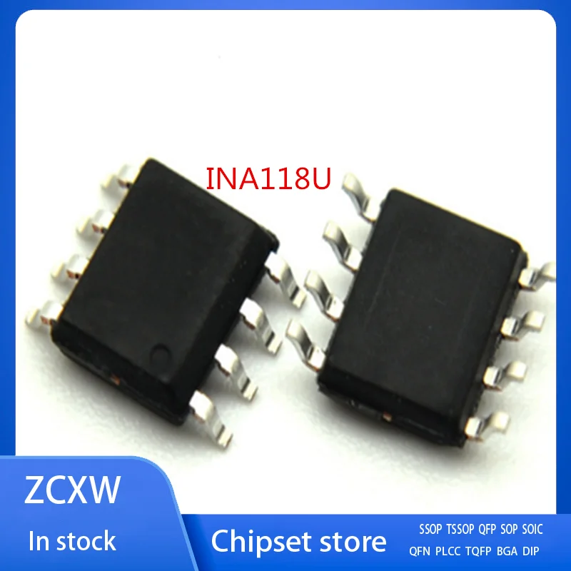 

10Pcs/Lot New INA118U INA118 118U INA118UA SOP8