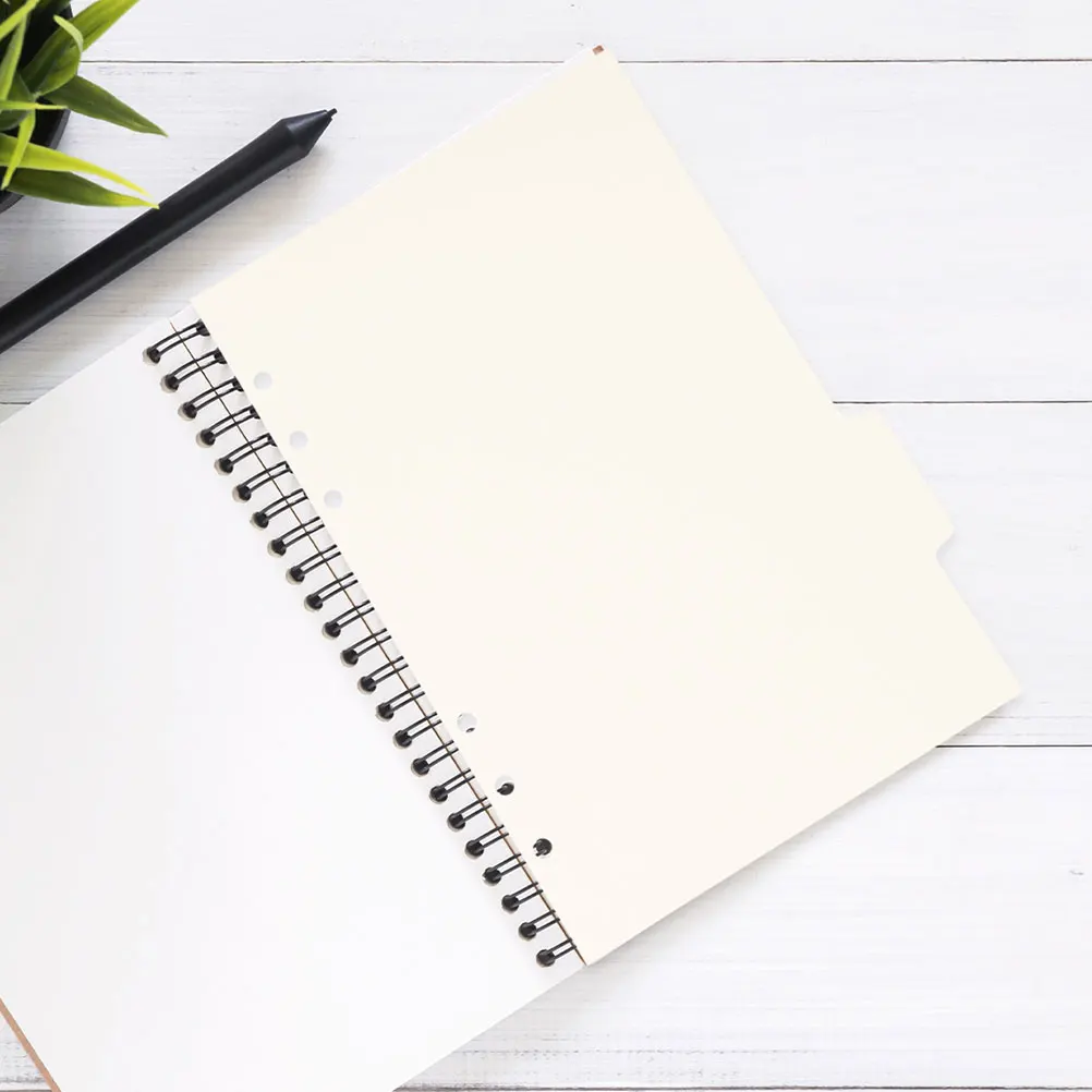 

20pcs Binder Dividers Index Tabs Colored Paper Divider For Notebook Journal Report Loose Leaf Page Markers Replacement Notepad