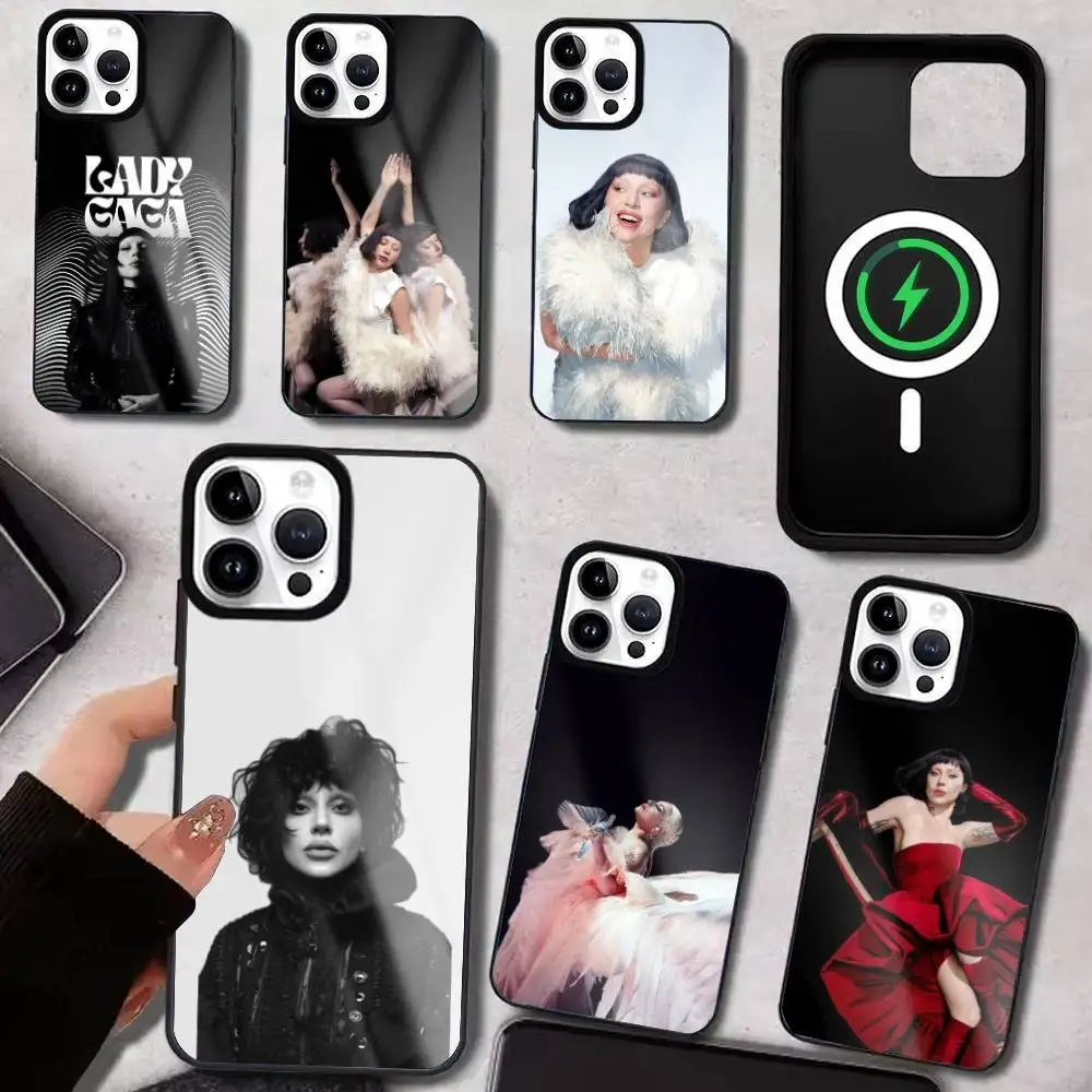 

Singer L-Lady-GagaS Phone Case For iPhone17,16,15,14,13,12,11 Plus,Pro Max For Magsafe Wireless Charging