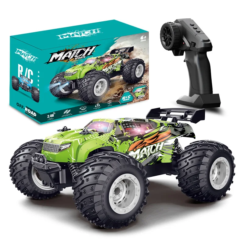 

Bigfoot remote control car, new high-speed off-road vehicle with long battery life, front headlight drift and rear steering toy