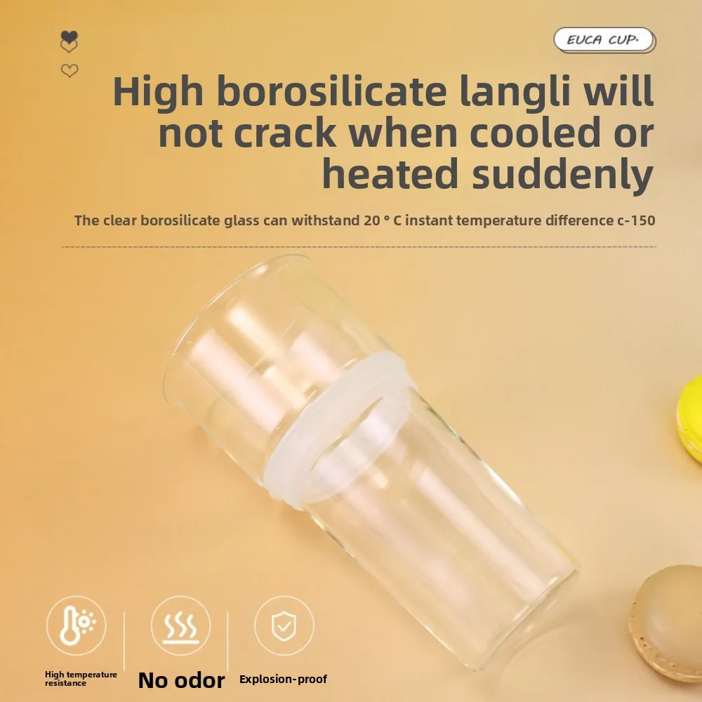 

Модное охлаждающее стекло для хранения 2 в 1, 650 мл, термочашка большой емкости из нержавеющей стали, 2-слойная вакуумная кружка, посуда для напитков