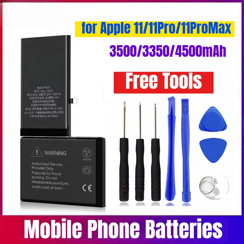 

3500/3350/4500mAh for Apple 11/11Pro/11ProMax Mobile Phone Batteries