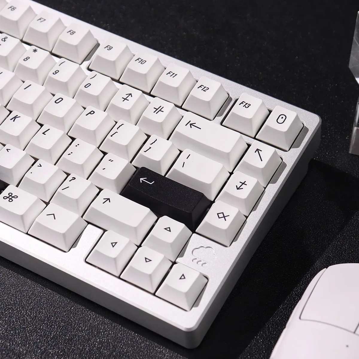 Imagem -05 - Keycaps Conjunto For Mechanical Keyboard Sublimação Pbt Cherry Profile Keycaps Acessórios Minimal 148 Chaves Branco