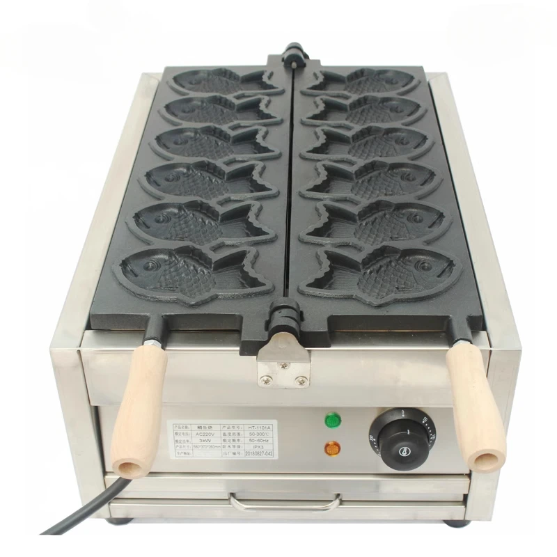 Electric heating gas snapper burner machine stall grilled fish snack equipment