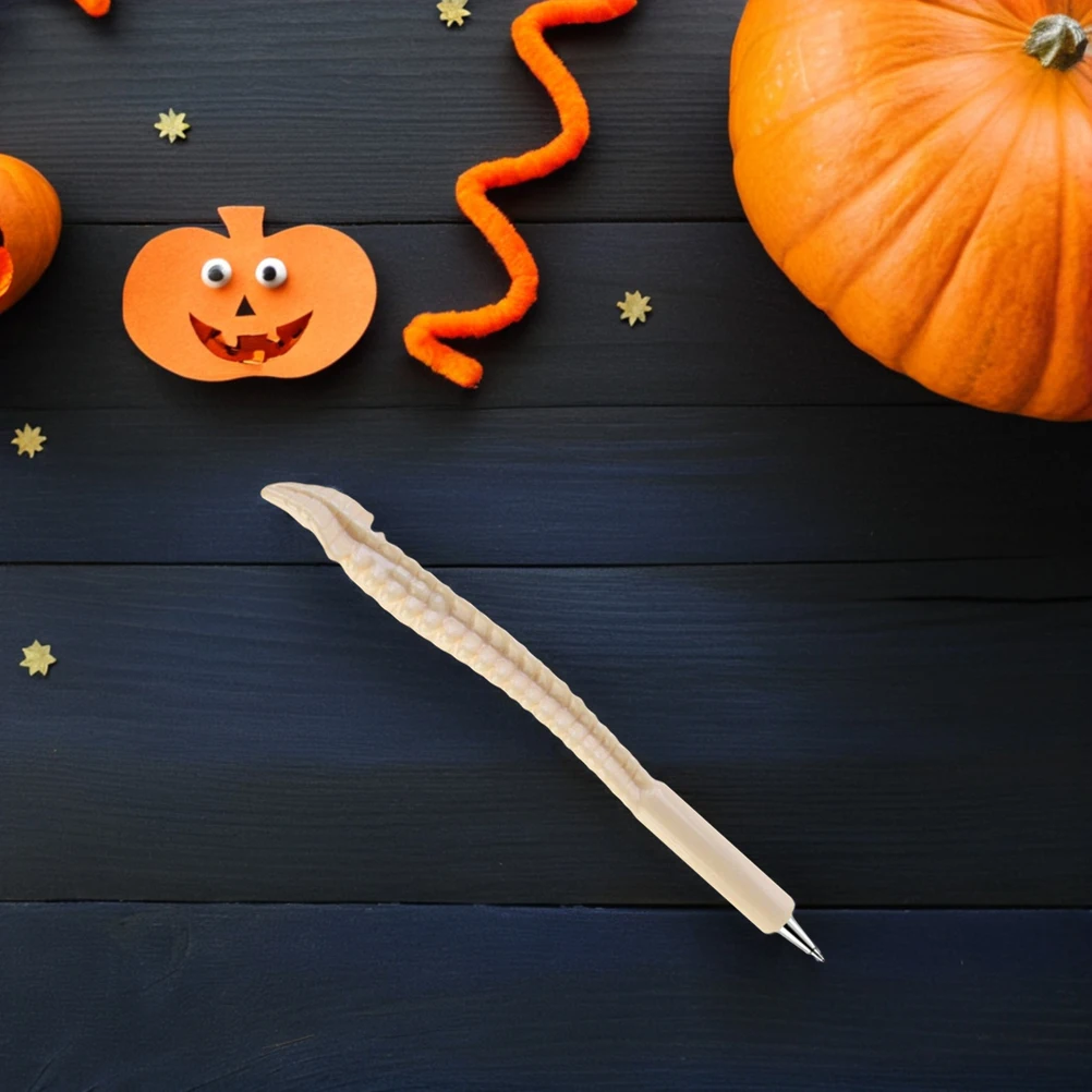 

15pcs Bone Ballpoint Realistic Halloween Design Office Supplies Novelty Pens for Students Educational Tool Smooth