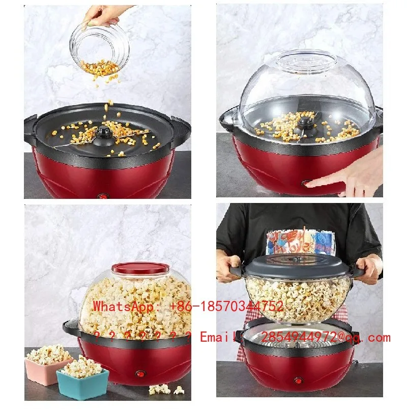 2026    3.6L Automatic Household Popcorn Maker Electric Pop Corn Machine Kitchen Snack Appliance