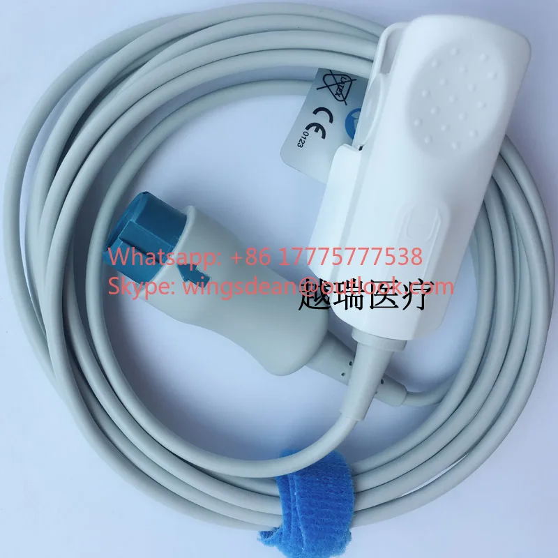 

Mindray Original Genuine Integrated 7-pin Blood Oxygen Sensor Blood Oxygen Probe 512FLH Adult Finger Clip Type