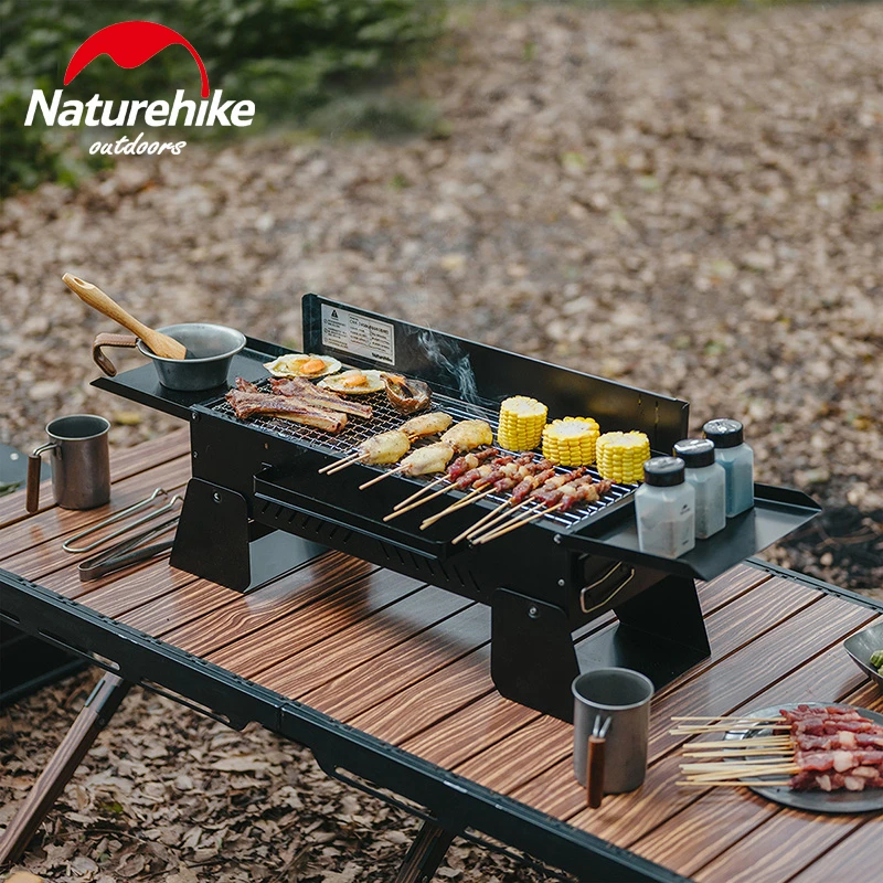 

Naturehike Tabletop Grill Portable Folding Bbq Stove For Outdoor Camping Travel Picnic Charcoal BBQ Table Travel Cook Box Grill