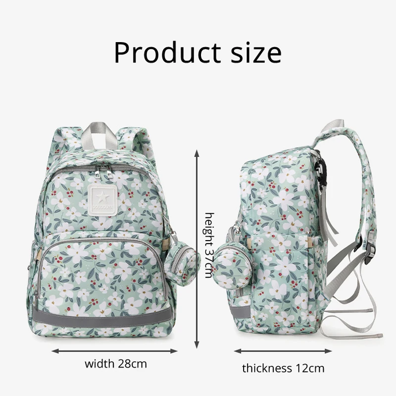 Mommy Bag New Small Fragmented Flower Fashion Multi functional Mother and Baby Bag Travel Large Capacity Women\'s Backpack