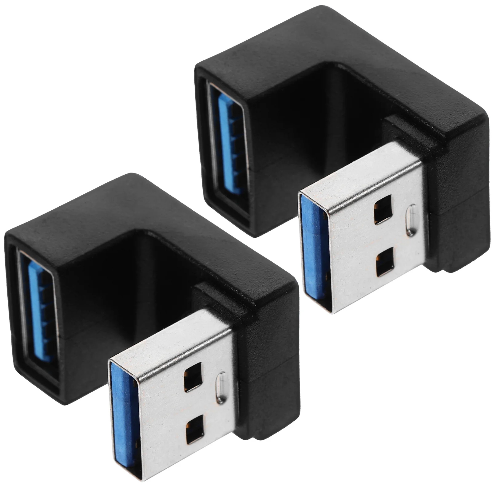 

2Pcs USB Adapter 90 Degree USB Right Angle Adapter High Speed 10Gbps Data Transfer U Shaped Design for Laptop and Devices