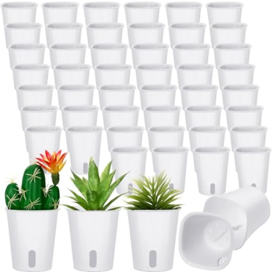 

Pcs Self Watering Pots Self Watering Planters for Indoor Planters Plastic Garden Flower Pots with Level Indicator Vents for Her