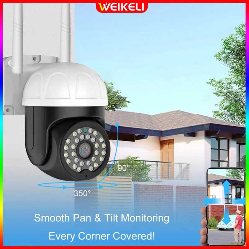 

CCTV Outdoor WIFI IP Camera1080P automatic tracking security Wireless camera Audio 3MP Security PTZ Outdoor Camera