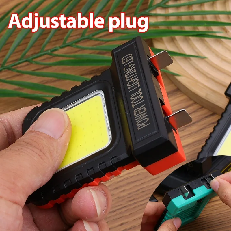 5/1Pcs LED Work Light Outdoor Construction Lamps Adjustable Plug Design Long-Lasting Light for Car Repair Camping Fishing Tools