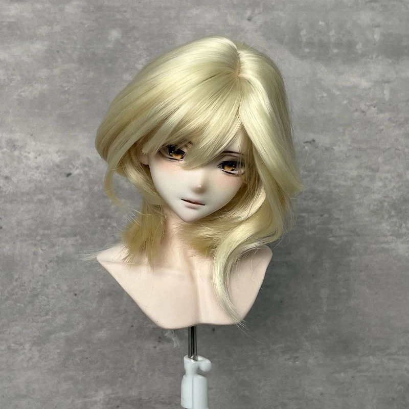 BJD Dress Up Wolf Tail Wig Cover Doll Girl DIY Multicolor Makeup Accessories 2D Doll Soft High Temperature Silk 1/3&1/4&1/6 Wig