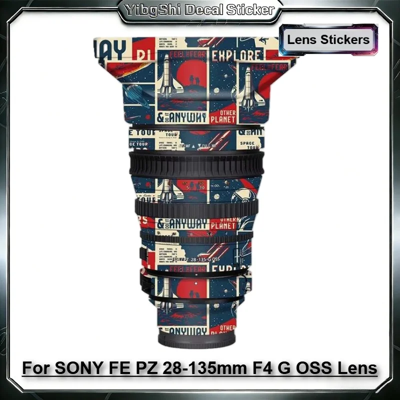 

For SONY FE PZ 28-135mm F4 G OSS Lens Sticker Vinyl Wrap Film Lens Body Protective Sticker Protector Coat SELP28135G F/4 28-135