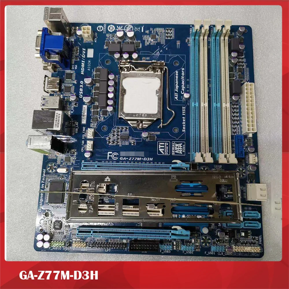 

Original Motherboard For GA-Z77M-D3H 1155 Z77 Support SATA3 USB3.0 Fully Tested Good Quality