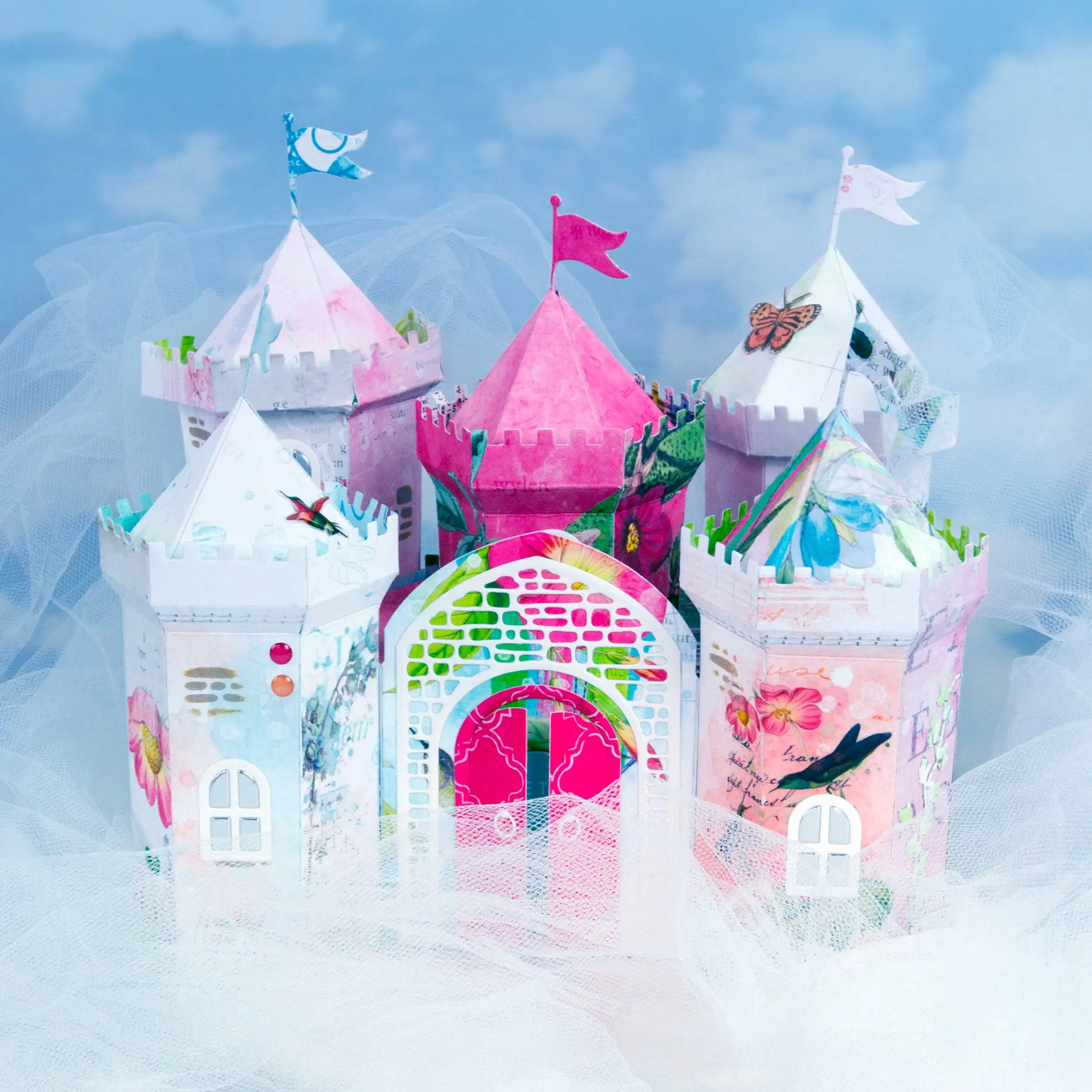 Craftwork Castle Gift Box Dies Scrapbooking Cards Words Stamps DIY 2025 New Paper Carft Cut Dies Stencils Diary Album Handmade