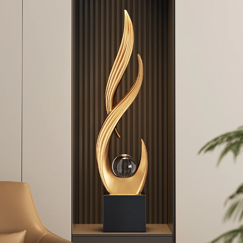 Entrance decorative ornaments, living room light luxury high-end office niche TV cabinet landing opening gift