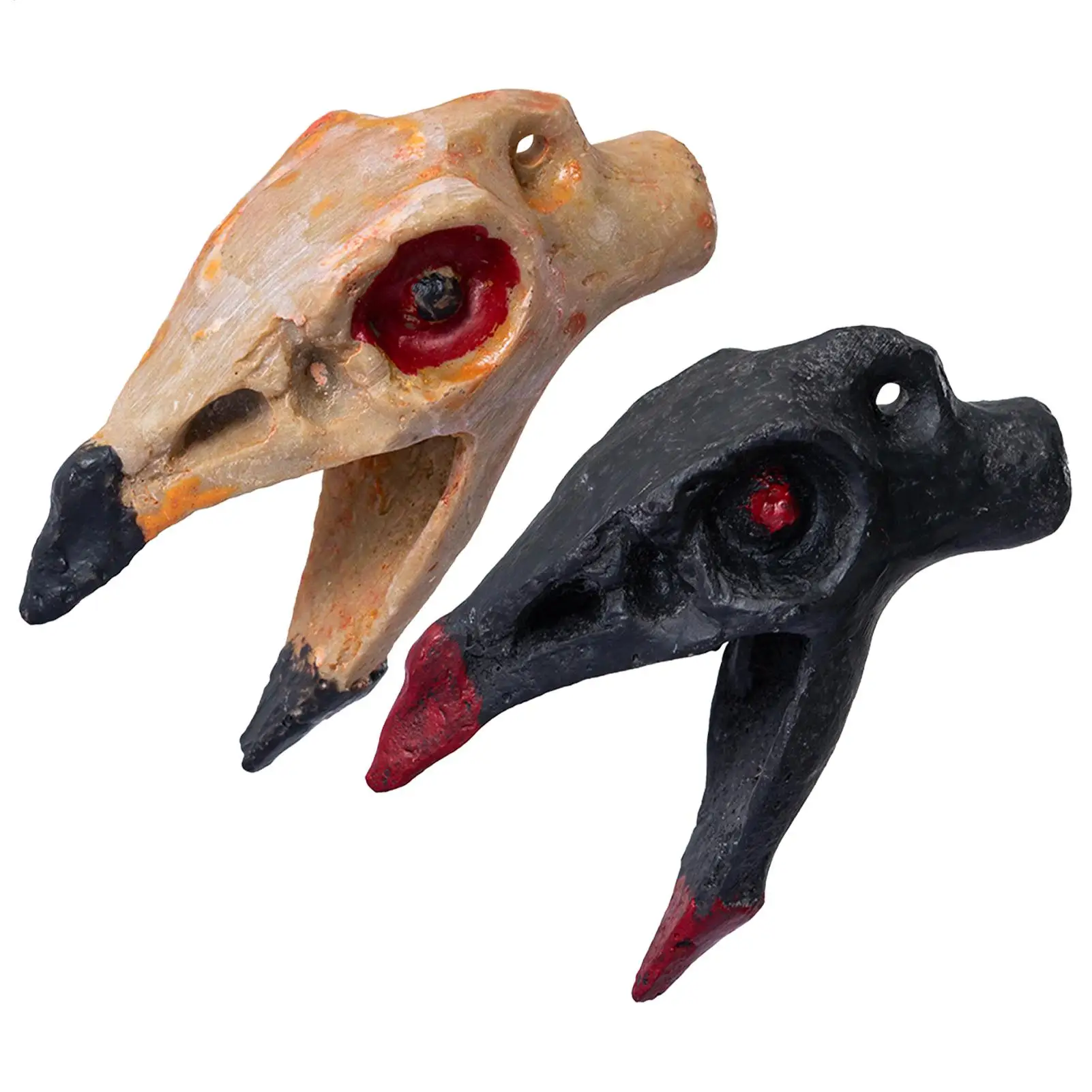 Sifflet de mort aztèque pour adultes, jouet de farces sonore pour refroidissement des os, ornement effrayant Unique pour les fêtes de vacances et les accessoires de sac d'école