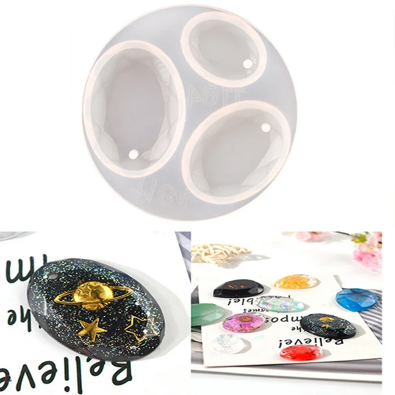 DIY Silicone Pendant Water Drop Gem Mold Epoxy Resin Casing Craft Jewelry Making Tool