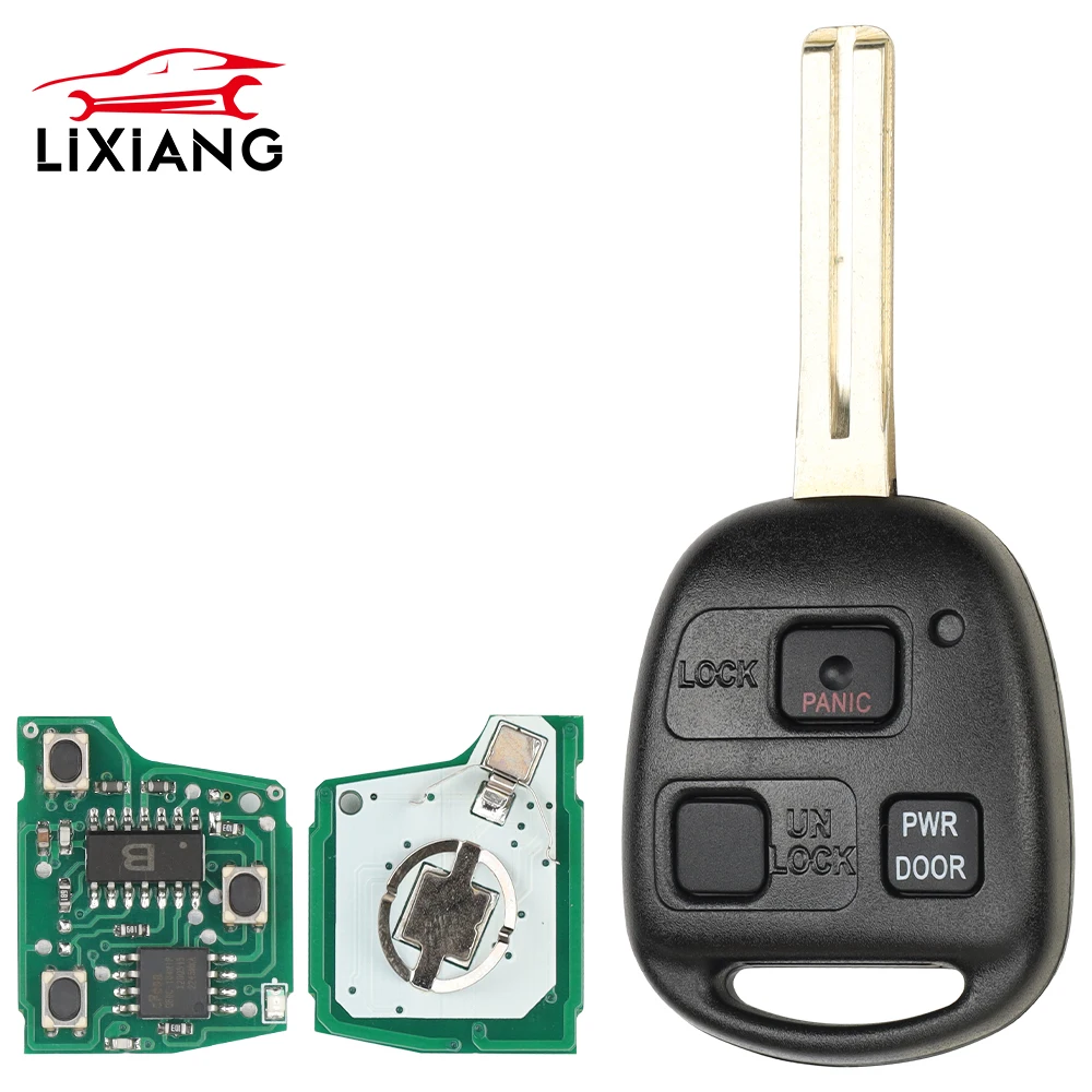 LIXIANG Remote Key 3 Buttons 4D68/4C Chip 314.4MHz FOB for Lexus RX330 RX350 RX400h HYQ12BBT 89070-48821