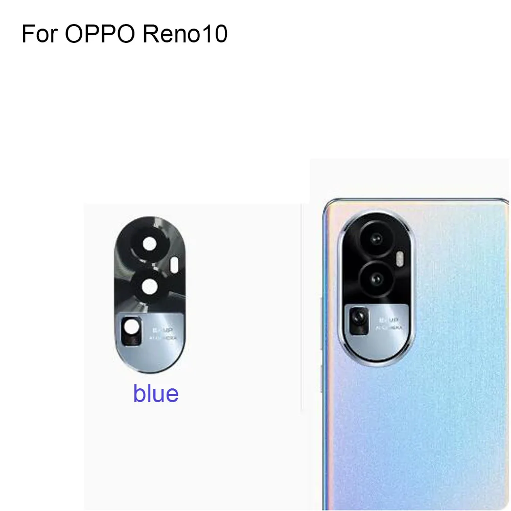 Tested New For OPPO Reno10 Rear Back Camera Glass Lens For OPPO Reno 10 Repair Parts Replacement