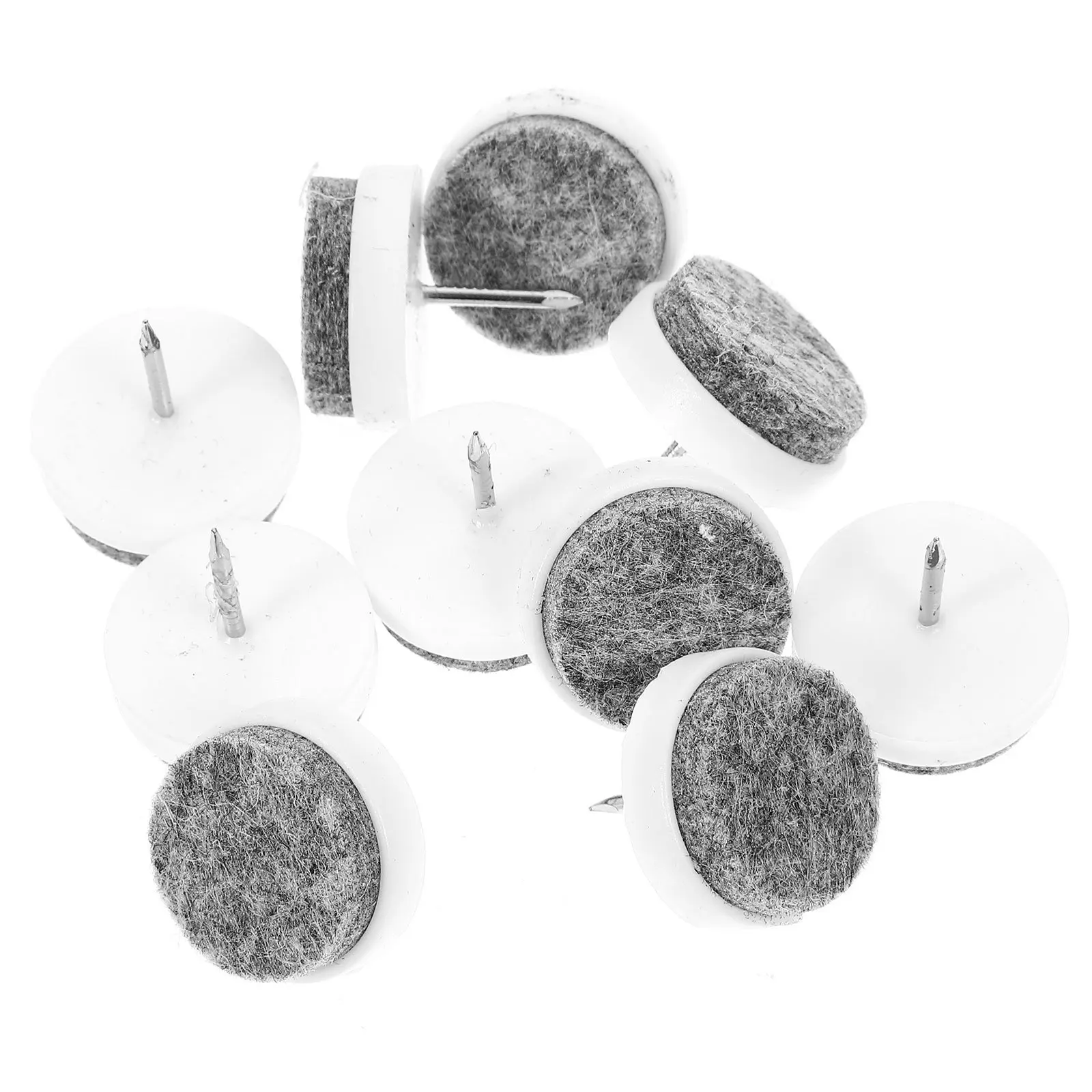 10 Stück Möbelbein-Nagelpolster, langlebig, rutschfest, Hartholz-Bodenschoner, Stuhl, Tisch, Schreibtisch, Kommode, Schrank, Fußpolster, Glide