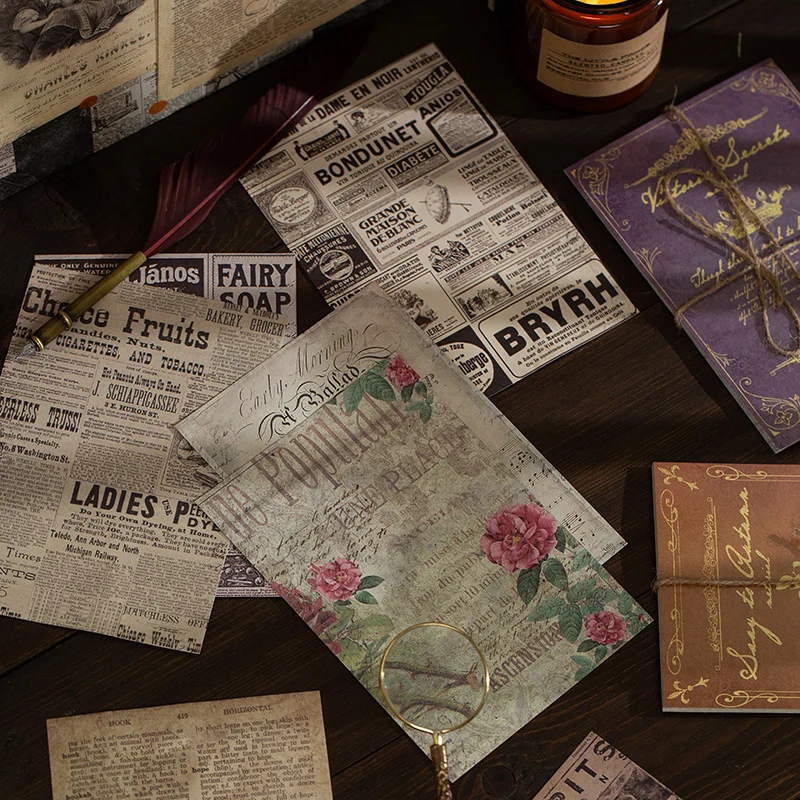 6pcs/Lot  Yuxian Material Paper Jersey Morning Glory Series