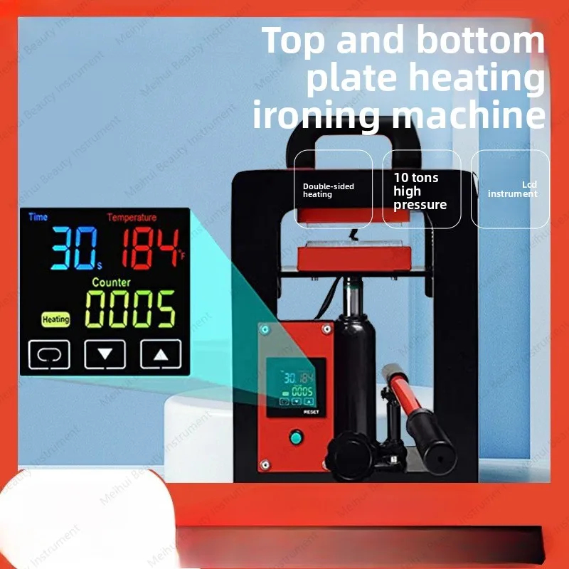 Manual Hydraulic Double-sided Heating Hot Press, High Pressure Press, 10-ton Juicer