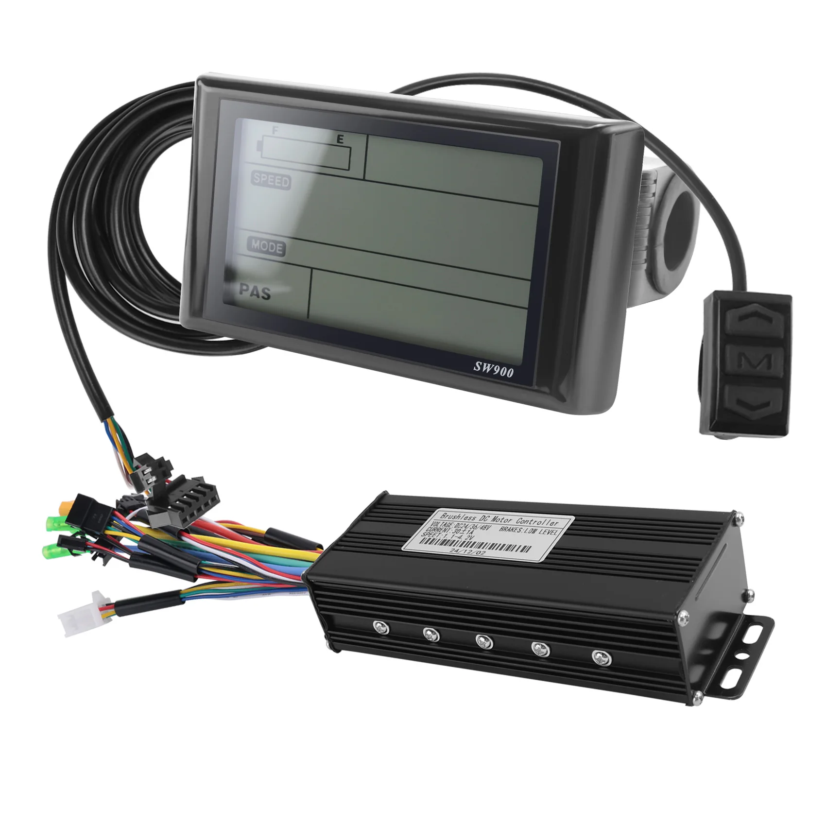 

A48F-36V 48 В 750 Вт 1000 Вт трехрежимный 12 трубок бесщеточный 30 А контроллер дроссельной заслонки тормозной комплект со светодиодным дисплеем SW900 аксессуар для электронного велосипеда