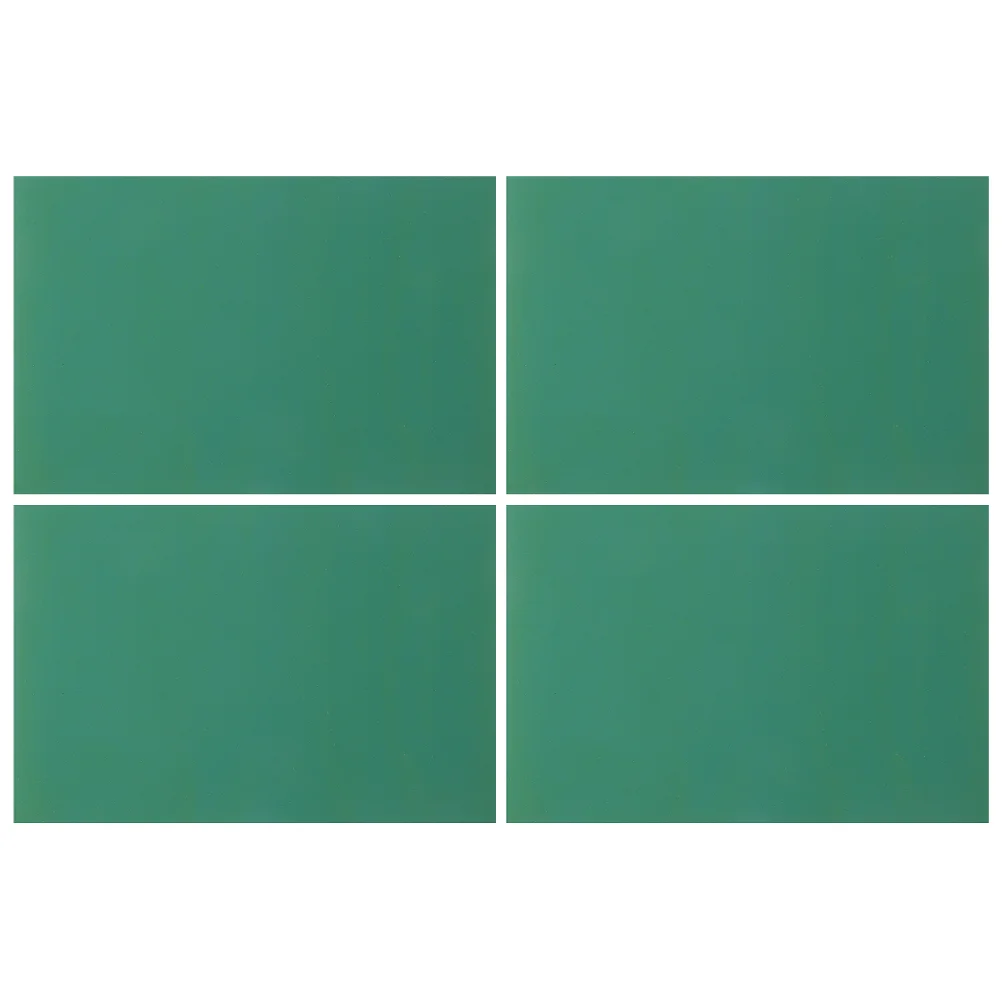 4 Pcs Cutting Mat Engraving Rubber Sheet Mats Plastic Non-slip Pad Ink Pvc Professional Craft Green Plate Child