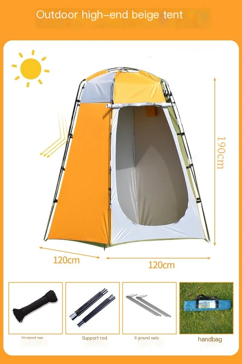 Imagem -03 - Portátil Privacidade Outdoor Shower Tent Capa de Banho Simples Quick Conjunto up Impermeável Prateleira para Camping Caminhadas