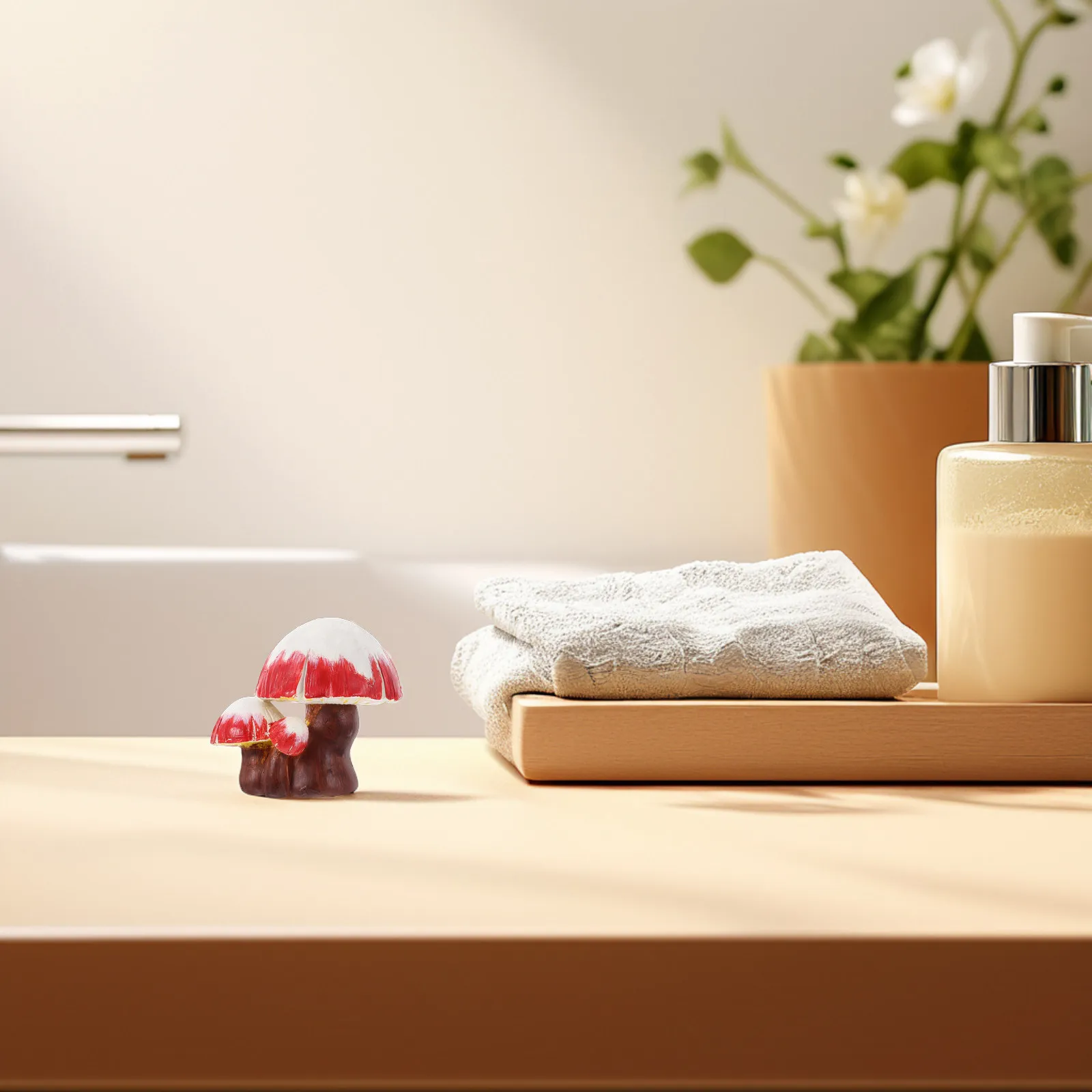 

Mushroom Toilet Bolt Covers Decorative Bathroom Accessory Easy Install Fade Resistant Universal Fit for Home Hotel Rv Toilet