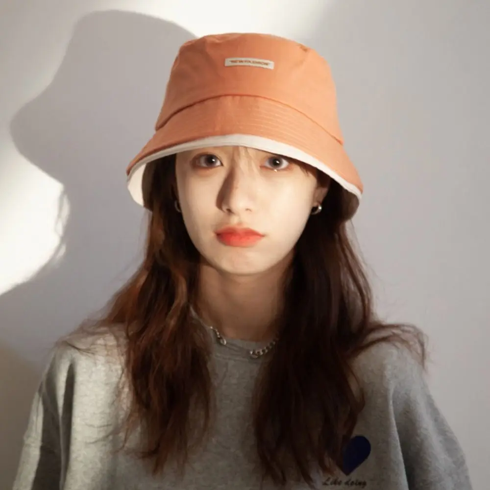 

Fashion Breathable Beach Bucket Hat Large Brim Cute Sweet Women Fisherman Hat Sun Protection Summer Sun Hats Basin Caps