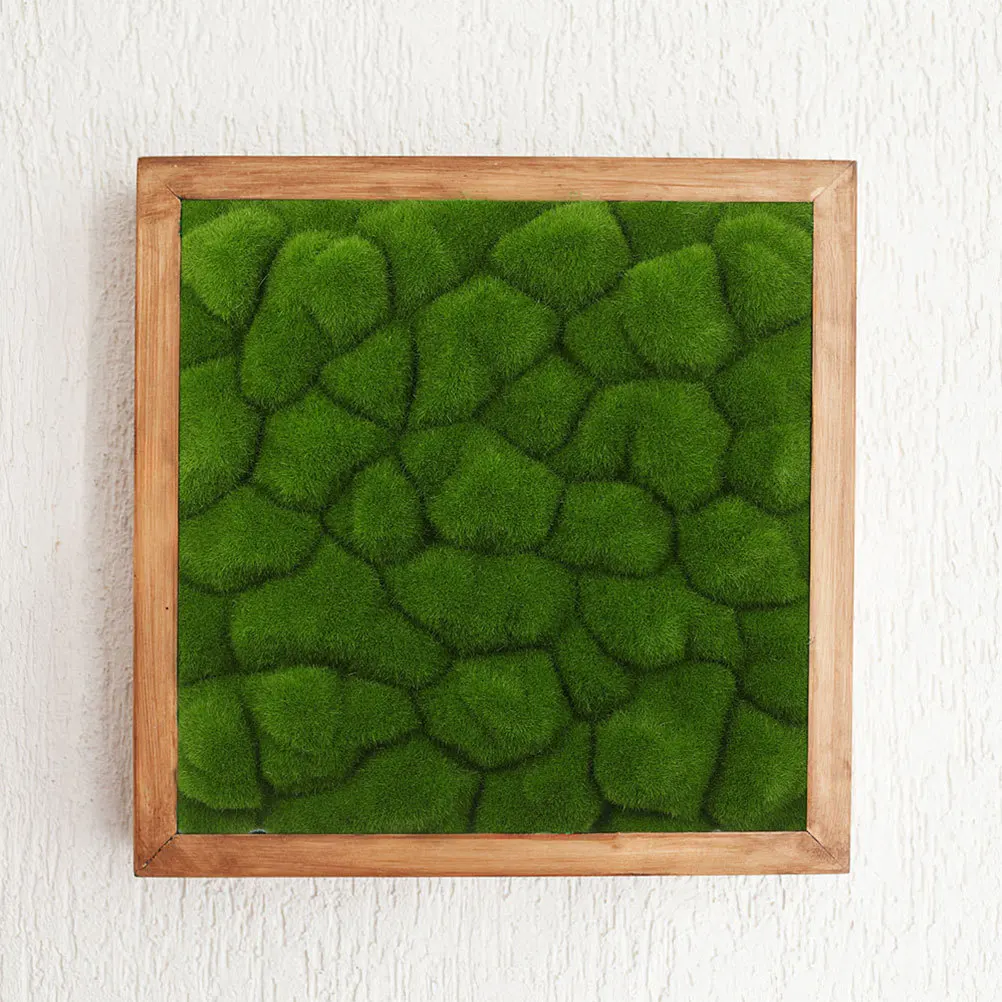 

2Pcs Simulation Moss Decor Artificial Moss Mat for Green Wall Indoor Outdoor Home Office Shop Backdrop Realistic Landscape Panel