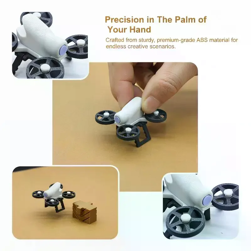1/12 Scale Miniature Drone Dollhouse Set Enhances Realism for Doll Enthusiasts