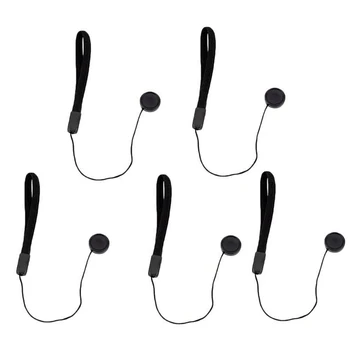 5 Adet Lens Kapağı Anti-kayıp Halat, Evrensel DSLR SLR Kamera Anti-kayıp Lens Kapağı Kapağı Kaleci Kordon Kayışı Önlemek Kaybı