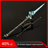 30cm/11.8in Spear Katana Game Peripherals Weapon Model Medieval Knife Metal Cosplay Collectible Crafts Display Gift Outdoor Toy