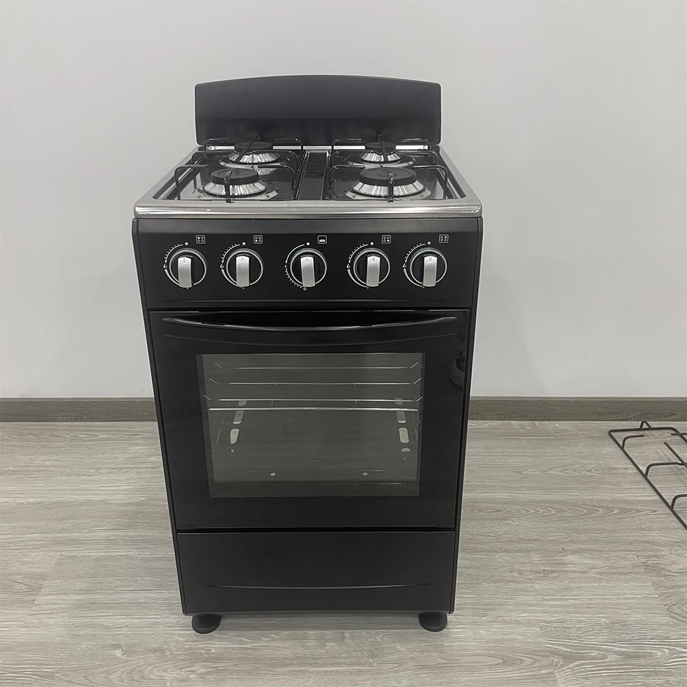 

55L Large Capacity 4-Burner Ga Stove Oven Standing Cooker Featuring Convection Grill Tempered Glass Material Good Price
