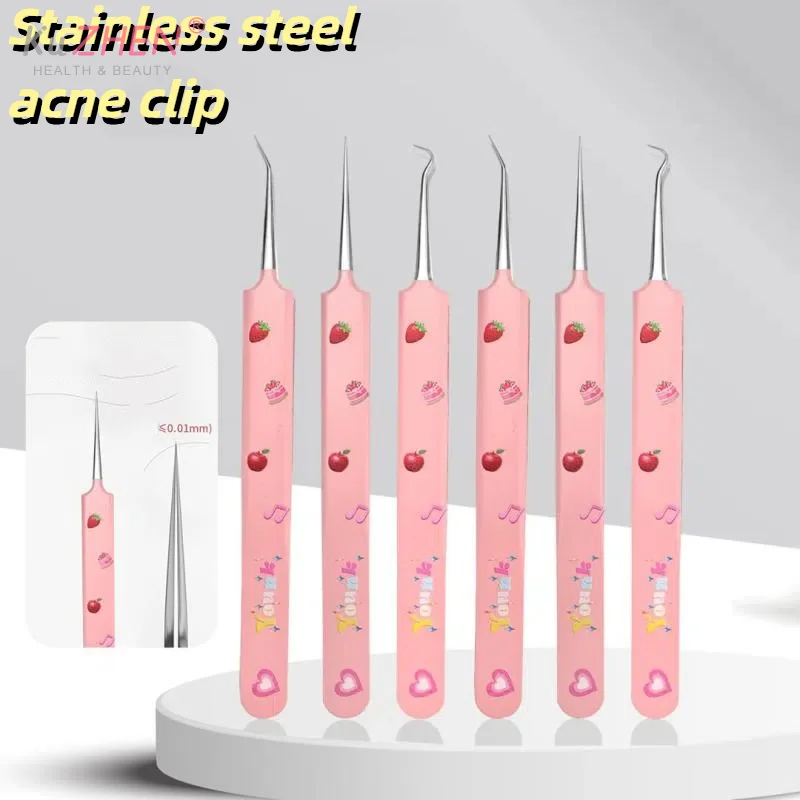 1/3PCS Ultra Fijne Mobiele Puistjes Zwart Hoofd Clip Pincet Schoonheidssalon Speciale Schrapen Sluiting Artefact Acne naald Tool Vlek