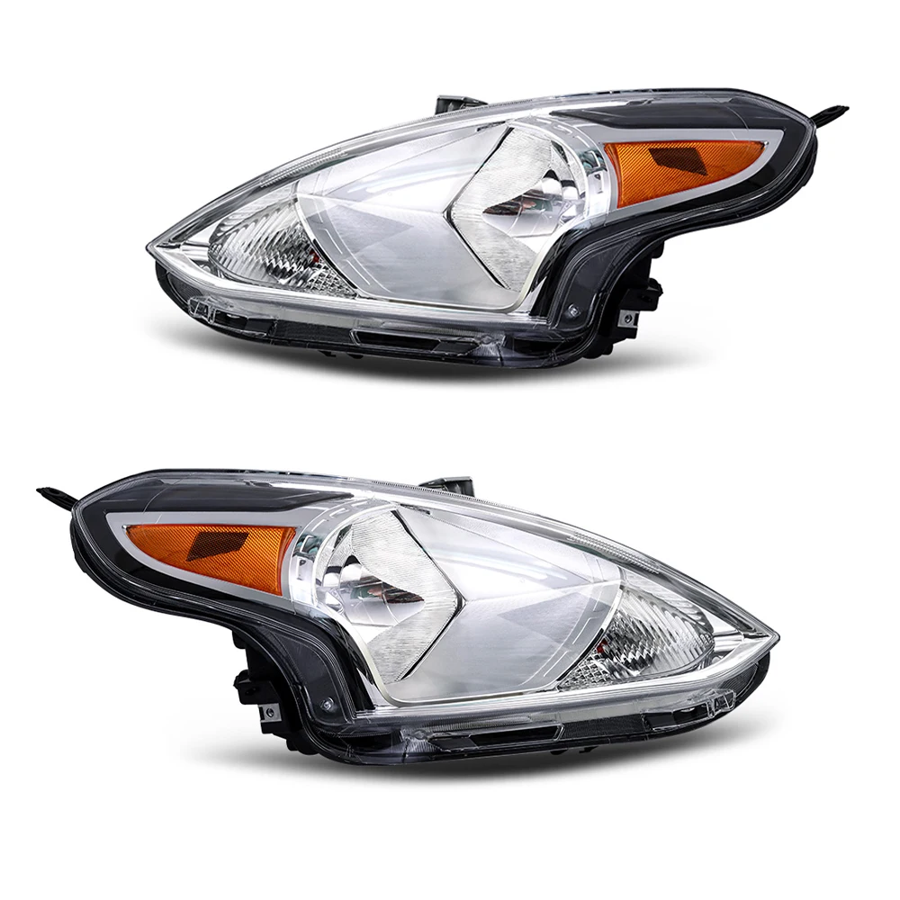 

Headlight Assembly Kit for 2015-2019 Nissan Versa 260109KK0A Front Without Wiring and Bulbs Headlamp Replacement Right/Left Side