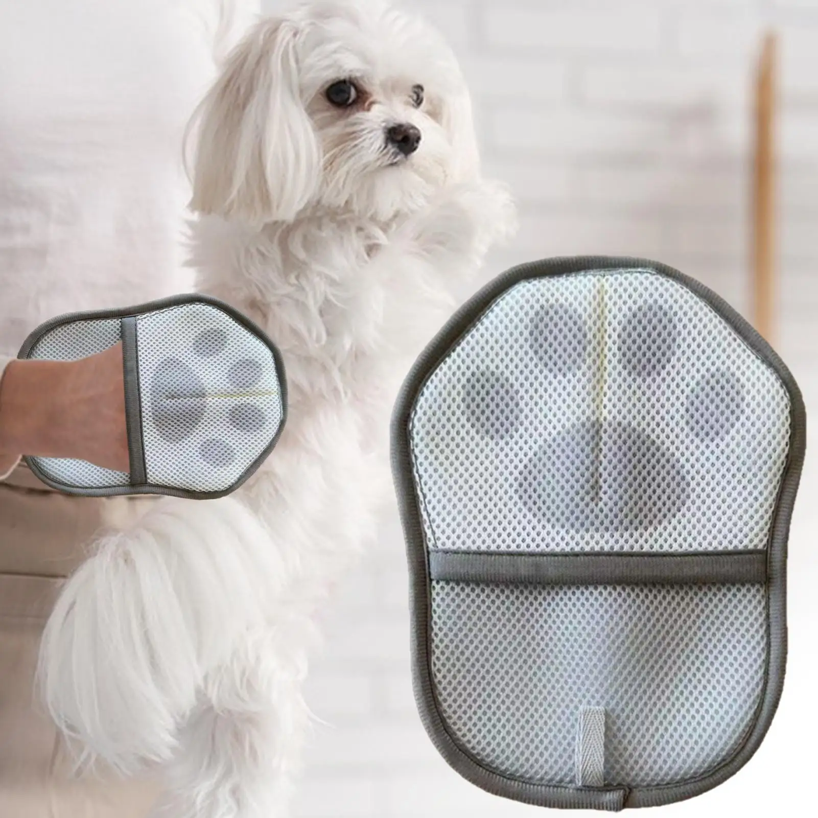 Pet Hair Removal Glove Fabric Lint Cleaning Tool Electrostatic Adsorption Cat Hair Cleaning Glove For Dog Bunny Clothing Carpet