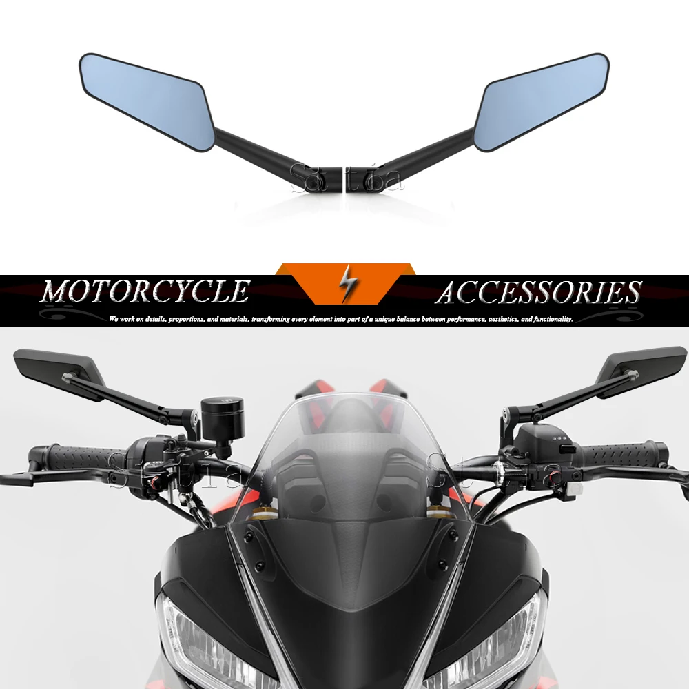 

Motorcycle Aluminium Wind Wing Adjustable Rotating Rearview Mirror For Aprilia Tuono 660 Factory Tuono 457 Tuono 1100 V4 RR